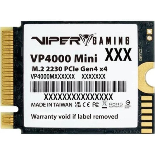 Disco Duro Patriot VP4000 Mini 1TB SSD M.2 2230 PCIe 4.0 5000MB/s com Heatsink