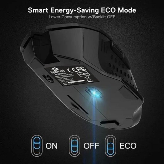 Maus Redragon M656 Wireless 4000 DPI Schwarz 7 Tasten Macro
