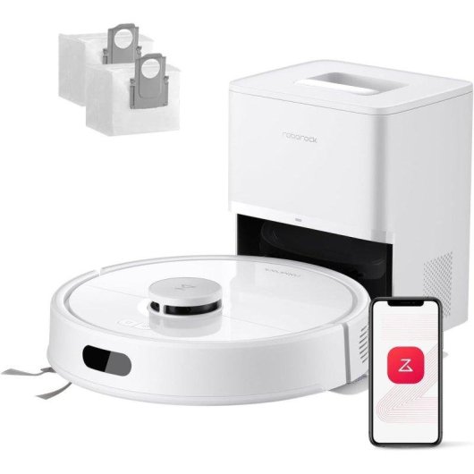 Robot Aspirador y Fregasuelos Roborock Q7l5+ con Autovaciado Navegación LiDAR 8000 Pa