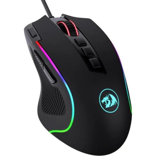 Souris Redragon M612 Ambidextre USB 8000 DPI Noir RGB 11 Boutons