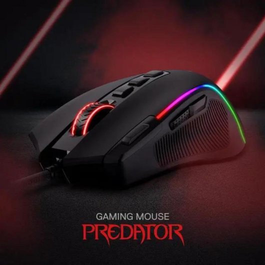 Souris Redragon M612 Ambidextre USB 8000 DPI Noir RGB 11 Boutons