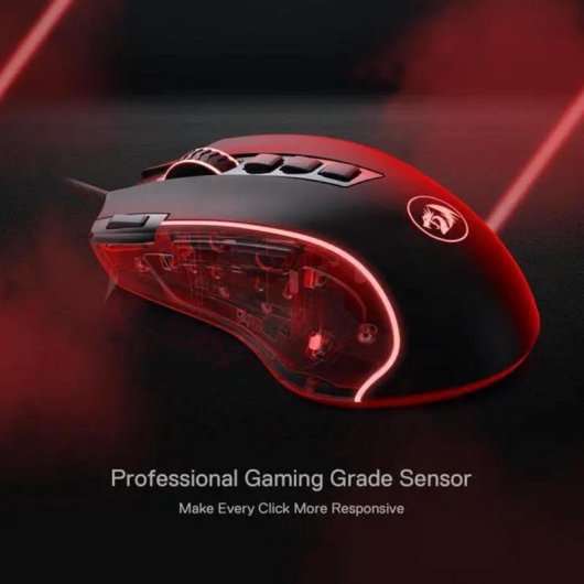 Souris Redragon M612 Ambidextre USB 8000 DPI Noir RGB 11 Boutons