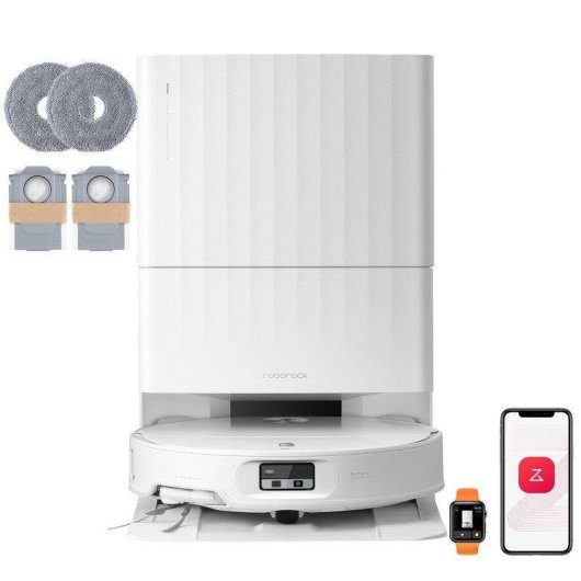 Robot Aspirador y Fregasuelos Roborock Qrevo Edge 2 Set Autovaciado Navegación IA 25.000 Pa