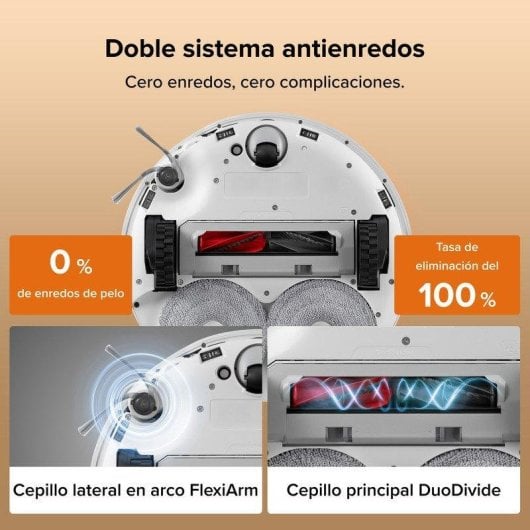 Robot Aspirador y Fregasuelos Roborock Qrevo Edge 2 Set Autovaciado Navegación IA 25.000 Pa