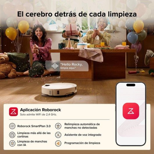 Robot Aspirador y Fregasuelos Roborock Qrevo Edge 2 Set Autovaciado Navegación IA 25.000 Pa