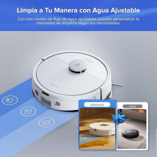 Robot Aspirador Roborock Q7 BF+ con Autovaciado Navegación LiDAR Inteligente 8000 Pa