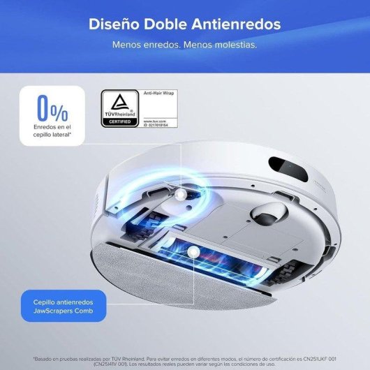 Robot Aspirador Roborock Q7 BF+ con Autovaciado Navegación LiDAR Inteligente 8000 Pa
