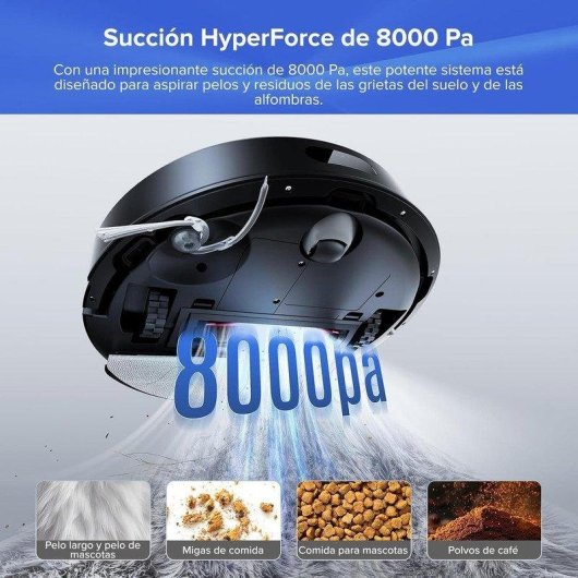 Robot Aspirador Roborock Q7 L55+ con Autovaciado Navegación LiDAR 8000Pa Control por voz