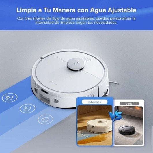 Robot Aspirador Roborock Q7 BF+ con Navegación LiDAR Inteligente Autovaciado 8000 Pa Control por app