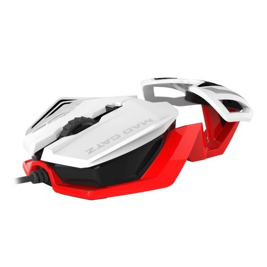 Ratón Mad Catz R.A.T.1 USB 3500 DPI Ambidextre Noir Rouge Blanc