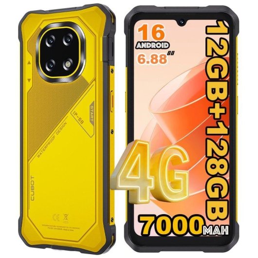 Cubot Kingkong ES 5 4G 6GB 128GB 6.88" Gelb