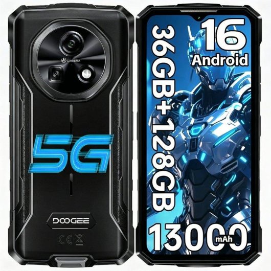 Doogee Fire 7 5G 6GB 128GB 6.6" Noir