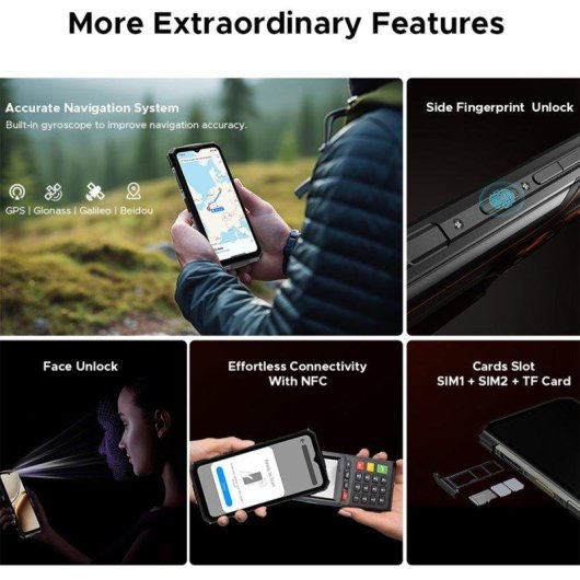 Doogee Fire 7 5G 6GB 128GB 6.6" Noir