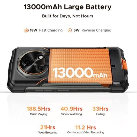 Doogee Fire 7 5G 6GB 128GB 6.6" Noir