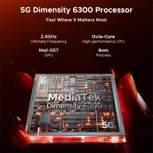 Doogee Fire 7 5G 6GB 128GB 6.6" Laranja