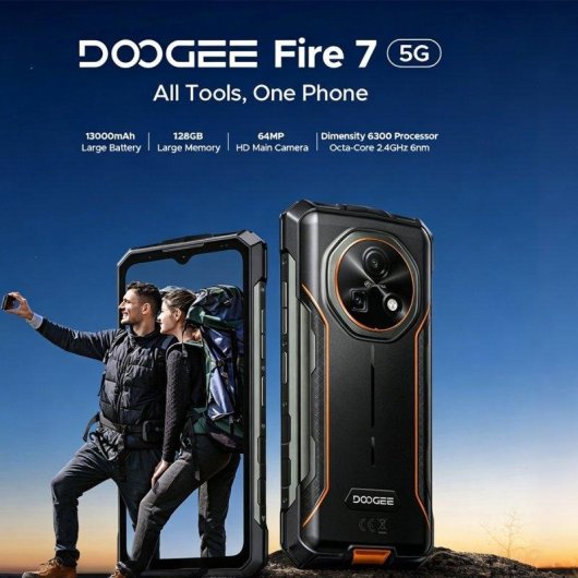 Doogee Fire 7 5G 6GB 128GB 6.6" Vert