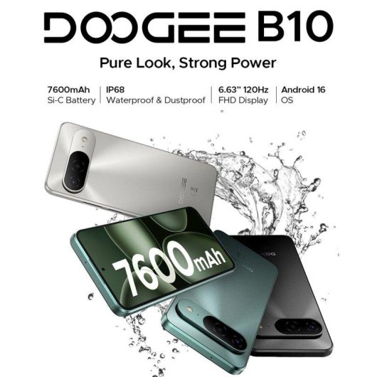 Doogee B10 4G 6GB 256GB 6.63" Preto