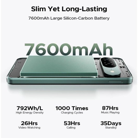 Doogee B10 4G Preto 6.63" 6GB 256GB Câmara 64MP
