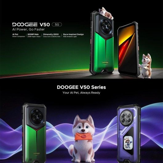 Doogee V50 5G 12GB 512GB 6.78" Grigio