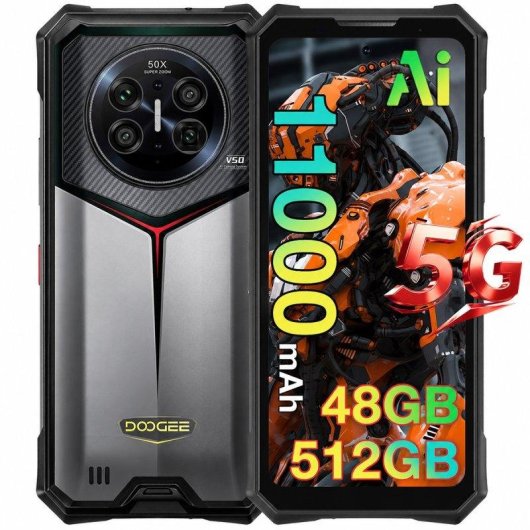 Doogee V50 5G 6.78" 12GB 512GB Grigio NFC