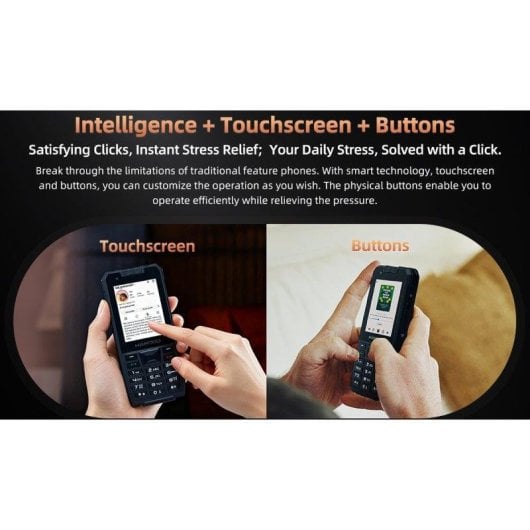 HAMTOD H6 4G 2.83" Android 11 Bouton SOS IP68 Orange
