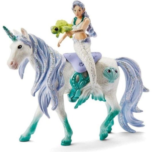 Spielfigur Schleich Bayala 42509 Meerjungfrau auf Perlmutt-Einhorn
