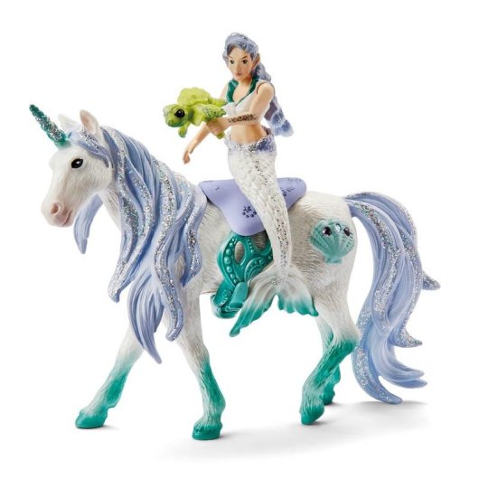 Spielfigur Schleich Bayala 42509 Meerjungfrau auf Perlmutt-Einhorn