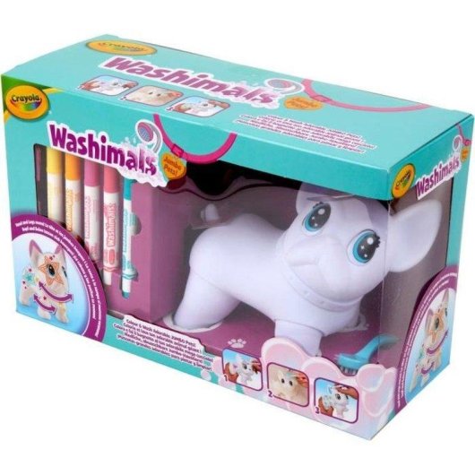 Jugouet Crayola Washimals Chien Lavable 5 Feutres + Brosse