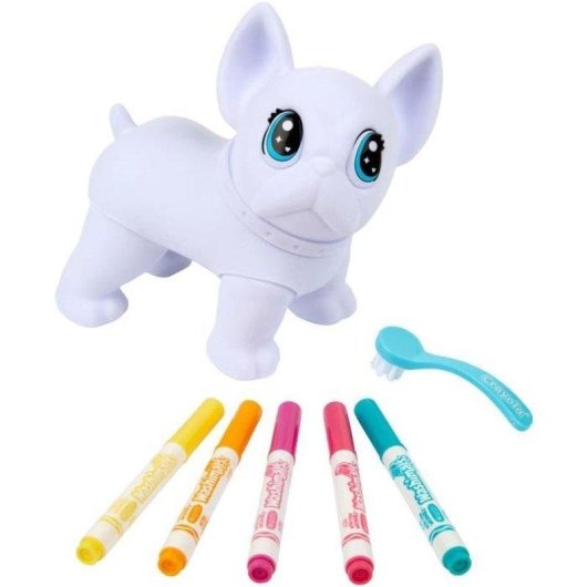 Jugouet Crayola Washimals Chien Lavable 5 Feutres + Brosse