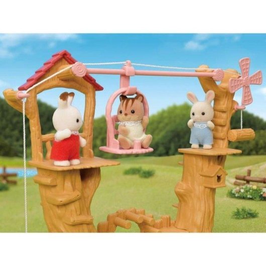Spielset Sylvanian Families Baby Tirolina mit Henry Kaninchen Creme 5452