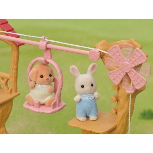 Spielset Sylvanian Families Baby Tirolina mit Henry Kaninchen Creme 5452