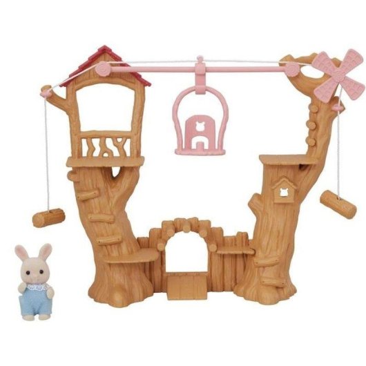Spielset Sylvanian Families Baby Tirolina mit Henry Kaninchen Creme 5452