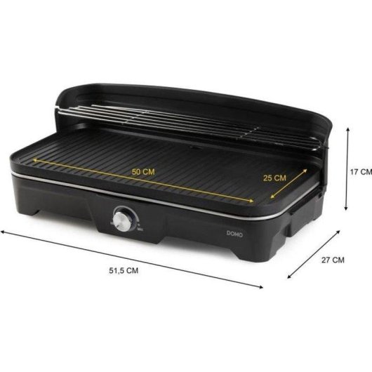 Elektrogrill Domo DO9260G 2200W Non-Stick-Platte 50x25cm