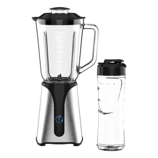 Batidora Jocca JOCCA 2311 350W Jarro Vidro 1L Garrafa To-go 600ml Aço Inox