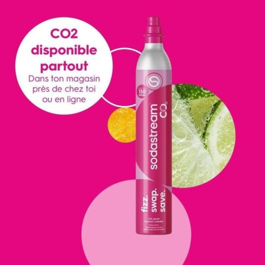 SodaStream Art Carbonatador com Garrafa 1L Sem BPA e Cilindro CO2 60L