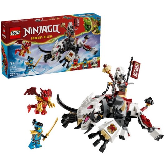 LEGO Ninjago Zilvar Y Grimtak Dragón Bestia 71863 232 pièces