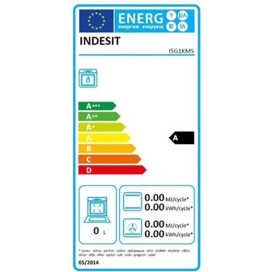 Gasherd Indesit I5G1KMS 50 cm 4 Kochzonen 10,4 kW Gasofen 60 L