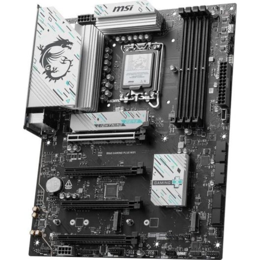 Placa Base MSI B860 GAMING PLUS WIFI Intel B860 LGA 1851 DDR5 ATX WiFi 7 Thunderbolt 4