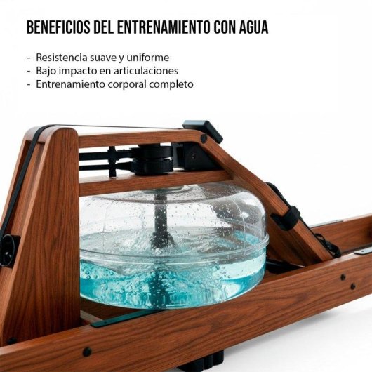 Rameur à Eau en Bois Massif Pliable - Clover Fitness