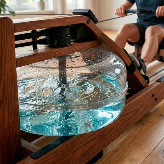 Rameur à Eau en Bois Massif Pliable - Clover Fitness