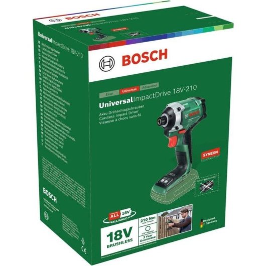 Atornillador de impacto Bosch UniversalImpactDrive 18V-210 210 Nm