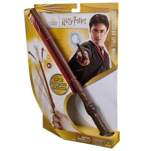Varinha Mágica Interativa Spin Master Harry Potter com Luz e Som 30 cm