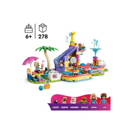 LEGO Friends 42676 Jour au Parc Aquatique avec Nova et Léo 278 pièces