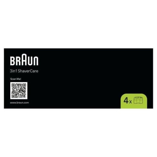Cartucho de limpeza Braun CCR4 ShaverCare 3 em 1 Pack 4