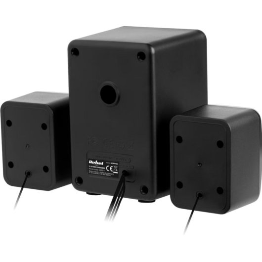 Lautsprecher Rebel 2.1 USB 11W mit Subwoofer und Audiosteuerung