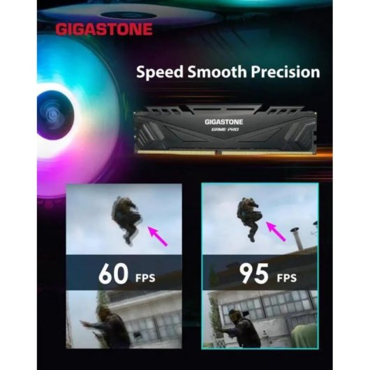 Mémoire RAM Gigastone GST Game Pro 32Go 2x16Go DDR4 3200MHz CL16 Noir Intel XMP