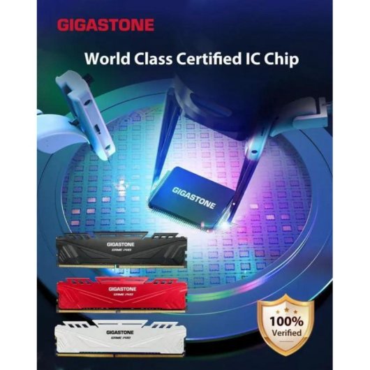 Mémoire RAM Gigastone GST Game Pro 32Go 2x16Go DDR4 3200MHz CL16 Noir Intel XMP