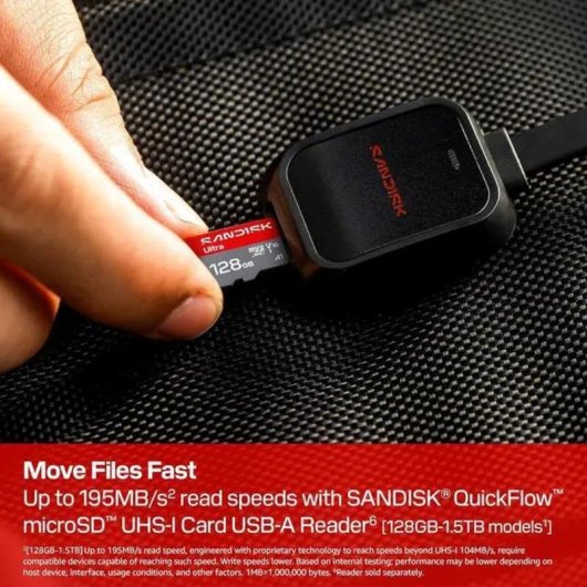 Scheda MicroSD SanDisk Ultra SDSQUJQ-128G-GZ6MA 128GB UHS-I A1 V10