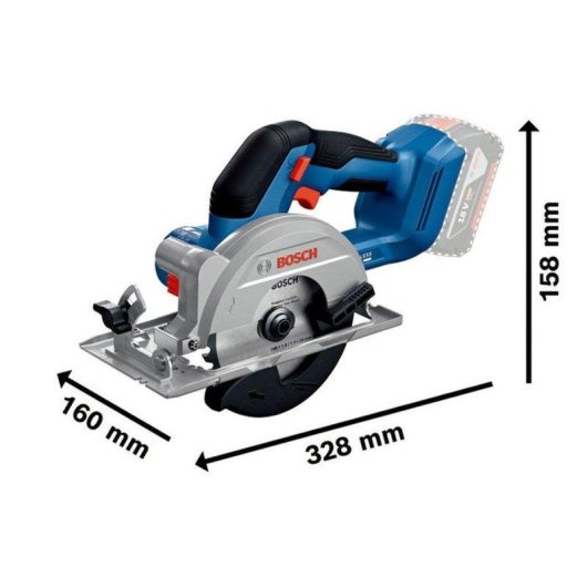 Akku-Handkreissäge Bosch Professional GKS 18V-51, 18V, 140 mm