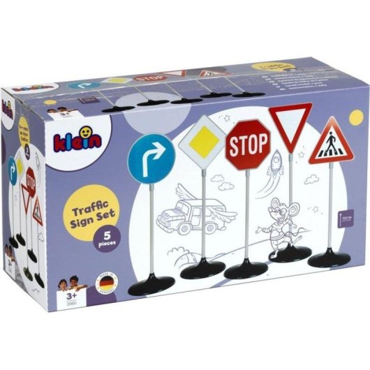 Signal de circulation enfant Theo Klein 2980 - 5 panneaux pédagogiques